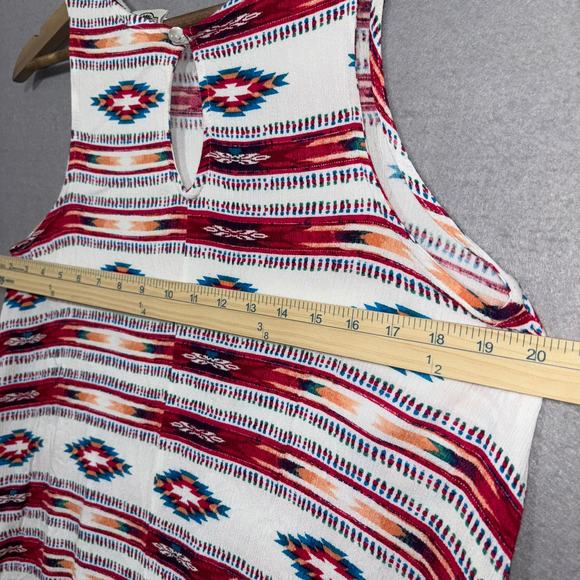 Vintage Rod's Western Wear Striped Aztec Print Tank Top Large Cowgirl Equestrian - Picture 6 of 6